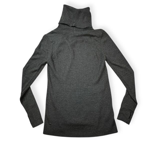 LULULEMON Women’s Dark Gray Long Sleeve Sweat and Savasana Sweater Size 6 Merino - Picture 8 of 8